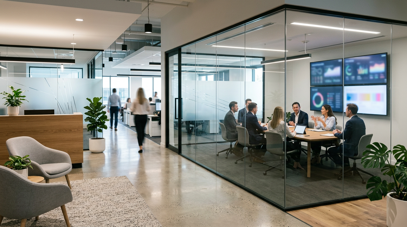 Ruang komunikasi dan koordinasi tim institusi.